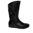 Bota chuva impermeável moto motociclista motoboy motoqueiro motosafe cano preto solado preto c/forro