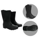 Bota Chuva Impermeável Moto Motociclista Motoboy Motoqueiro Preta