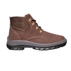 Bota com Bico PVC Cadarço Nobuck Marrom Tam 42 TP092 CARTOM