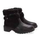 Bota Comfortflex 21-47301 Cano Curto Couro preta 35