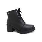 Bota Comfortflex Coturno Feminino 22-77301-2 Preto