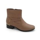 Bota Comfortflex Feminina Cano Curto 20-69301 Castor 36