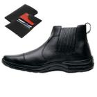 Bota Corturno Chelsea Masculina Conforto Resistente Com Carteira
