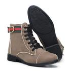 Bota Coturninho Feminino Camurça Chocolate