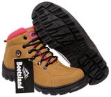 Bota Coturno Adventure Bootsland Feminino Confort em Couro