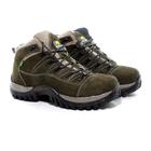 Bota Coturno Adventure em Couro Casual Bell Boots com Cadarço e Costura Manual