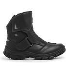 Bota Coturno Bk Motoqueiro Em Couro Reforçada Master Boots