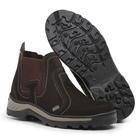 Bota coturno botina trabalho de couro 4ssss adventure - cafe