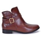 Bota Coturno Cano Curto Feminino Conforto Country