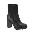 Bota Coturno Cano Médio Tipo Meia Feminina Moleca 5325118