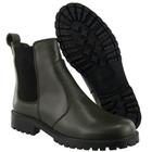 Bota Coturno Casual Couro Feminino Estilo Minimalista Elástico Resistente Confortável Sola Tratorada