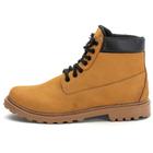 Bota Coturno Casual Masculina Couro Nobuck Confortável Adven