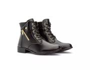 Bota Coturno com zíper Freeport detalhada Inverno Feminino