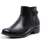 Bota Coturno Country Confort Feminina Cano Curto Bico Redondo