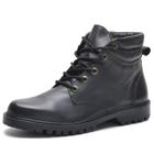 Bota Coturno Couro Adventure Unissex Masculino Feminino Cadarço Resistente Confortável