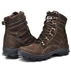 Bota Coturno Couro Masculina Adventure Areia Cano Médio Kort