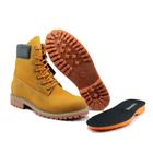 Bota Coturno Couro Masculino Casual Adventure Confortável Palmilha Gel