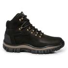 Bota Coturno Couro Masculino Moda Adventure Conforto Estilo Versátil Pratica Sola Antiderrapante