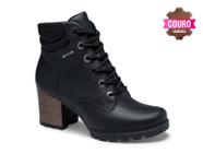 Bota coturno Dakota cano curto de couro tratorada G9791 - Feminina