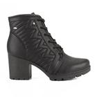 Bota coturno dakota de salto bloco preta ref. g9602