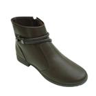 Bota Coturno Dakota Feminina Cano Curto Couro G4451 - Chocolate - 34