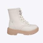 Bota Coturno em Strass Nude Infantil Feminina Pampili 681015000