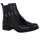 Bota coturno feminina couro facil calce bottero 361704-6