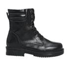 Bota Coturno Feminina Mooncity Com Cadarço Preto 72197