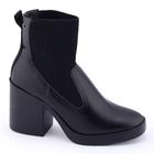 Bota Coturno Feminina Tanara T6223 Chelsea Elástico Bloco