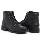 Bota Coturno Femininas Cano Curto Rasteira De Amarrar Moda 01
