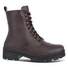 Bota Coturno Feminino Café Ref-4200