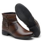 Bota Coturno Feminino cano Baixo Detalhes em Tiras Moda Inverno