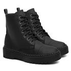 Bota Coturno Feminino Cano Médio Tratorada