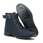 Bota Coturno Feminino Fivela Estilo Rock CTW