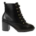 Bota Coturno Feminino Napa Preto Beira Rio 9075.103