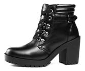 Bota Coturno Feminino Plataforma Tratorada Cano Médio Lançamento 002 Ref 513