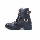 Bota Coturno Feminino Preto Andanza 9021