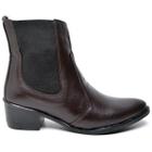 Bota Coturno Feminino Salto Botinha Confortavel Elegante Pro Frio