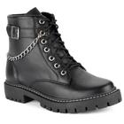 Bota Coturno Feminino Tratorado Cano Curto Corrente Rock