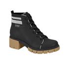 Bota Coturno Feminino Viginea Original Moda Moleca Salto Tratorado