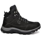Bota Coturno Hiker Masculina Couro Cano Médio Resistente