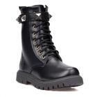 Bota coturno Infantil Menina Tratorado Cano Alto Spike Moda