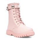 Bota coturno Infantil Menina Tratorado Cano Alto Spike Moda