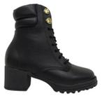 Bota Coturno Infantil Molekinha Salto Baixo Preto 01 2178102