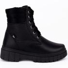 Bota Coturno Infantil World Colors Menina Preto 711.012