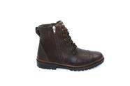 Bota Coturno Masculina Cano Alto Marrom Fowler