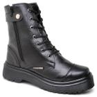 Bota Coturno Masculina Militar Cano Médio Básico Casual Tática Motociclista Com Zíper