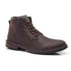 Bota Coturno Masculina Zíper Moderna Confortável Casual