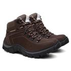 Bota coturno masculino adventure couro legítimo trilha