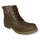 Bota Coturno Masculino Couro Legítimo Casual